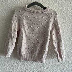 Jamie Kay Cream and Pink Kids Sweater